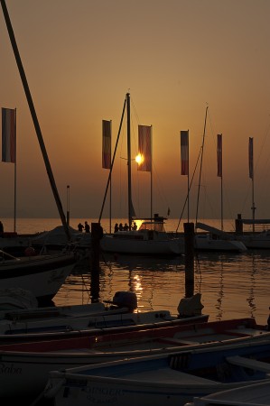 tramonto sul garda