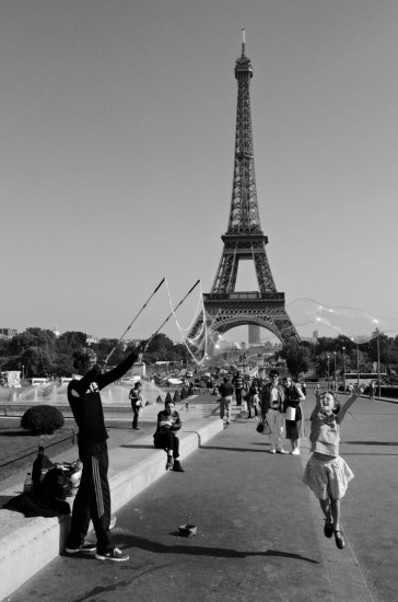 Torre Eiffel in bianco e nero