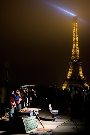 Tour Eiffel e suonatori