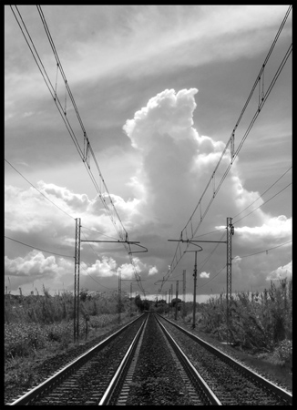 Waiting for a lonesome train...